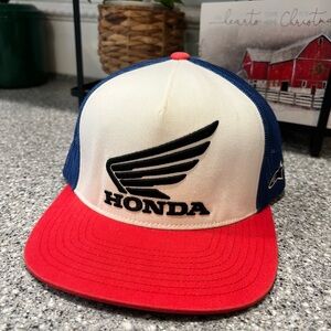 Alpine Stars Honda Trucker Hat Red White Blue
